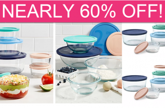 Pyrex 12 or 8 Piece Sets Nearly 60% off ONLINE!