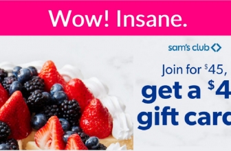 Join Sam’s Club for $45 and a $45 Gift Card! It’s Free!