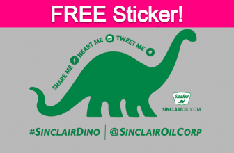 Free Sinclair Oil Dino Sticker!