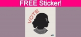 Free RBG ‘Vote’ Sticker!
